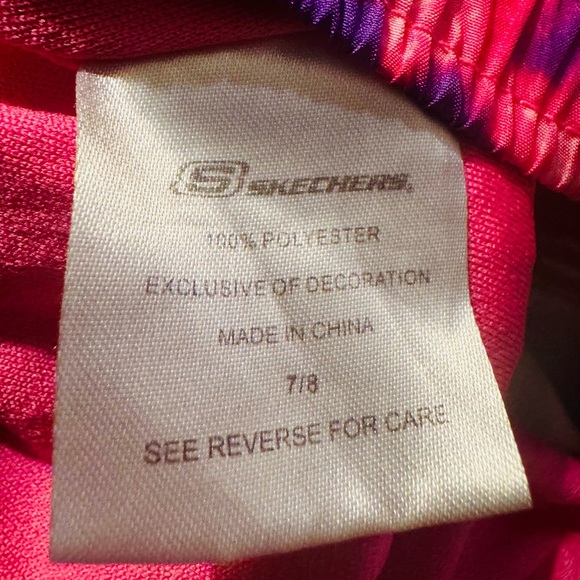 Girls Hot Pink & Purple Activewear / Soccer Shorts by Sketcher, Size 7/8 - Picture 6 of 6